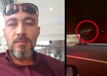 Eşini 40 kilometre boyunca kaput üzerinde taşıdı, tutuklandı