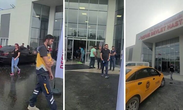 Erdoğan’ın açılışını yaptığı Defne Devlet Hastanesi’ni su bastı