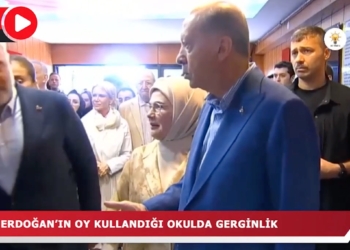 Erdoğan’ın oy kullandığı okulda gerginlik