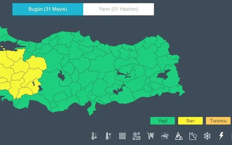 13 şehre daha sel ve su baskını uyarısı 1 13 şehre daha sel ve su baskını uyarısı