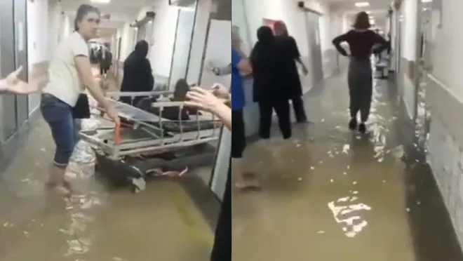 Acil servisi su bastı, hastalar tahliye edildi 1 Acil servisi su bastı, hastalar tahliye edildi