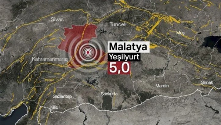 Malatya'da 5 büyüklüğünde deprem 1 Malatya’da 5 büyüklüğünde deprem