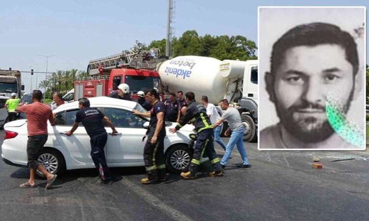 Antalya'da korkunç kaza: Ölüm tatil dönüşü yakaladı 1 Antalya’da korkunç kaza: Ölüm tatil dönüşü yakaladı