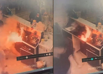 Cep telefonu bomba gibi patladı