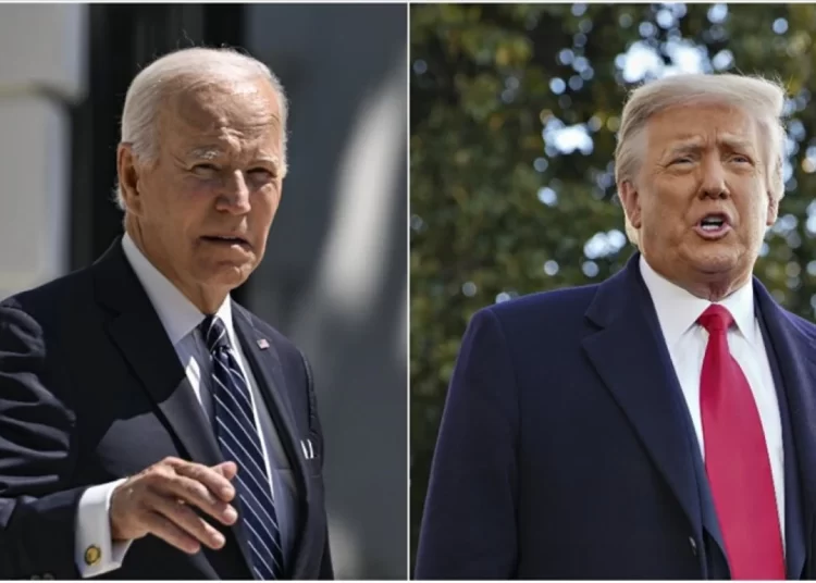 Trump Biden'a 9 puan fark attı 1 Trump Biden’a 9 puan fark attı
