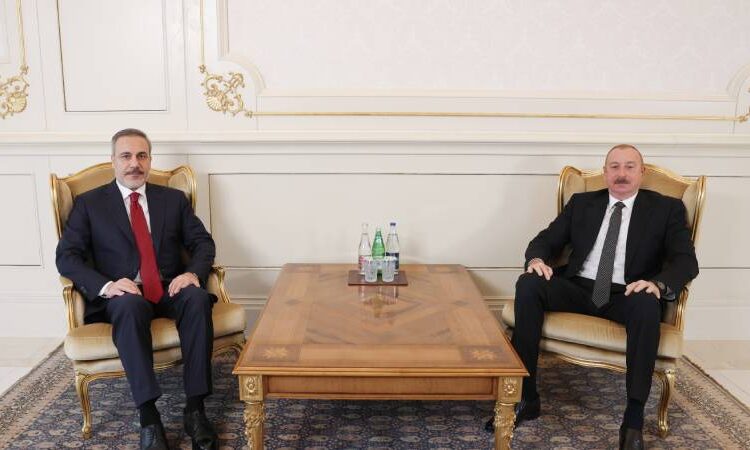 Azerbaycan Cumhurbaşkanı Aliyev, Fidan’ı kabul etti