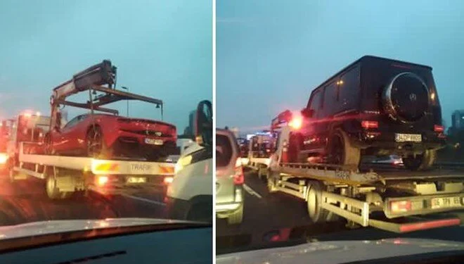 Dilan-Engin Polat çiftinin lüks araçları TMSF otoparkına çekildi 1 Dilan-Engin Polat çiftinin lüks araçları TMSF otoparkına çekildi