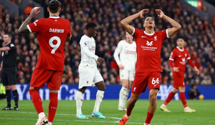 Liverpool, Manchester’a şut çekmekten yoruldu, hiç biri gol olmadı 1 Liverpool, Manchester’a şut çekmekten yoruldu, hiç biri gol olmadı
