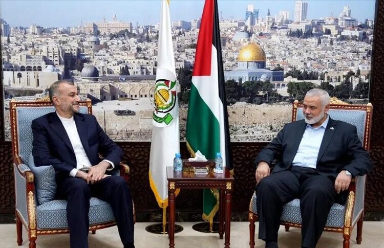 وزير الخارجية الإيراني يلتقي هنية في الدوحة
