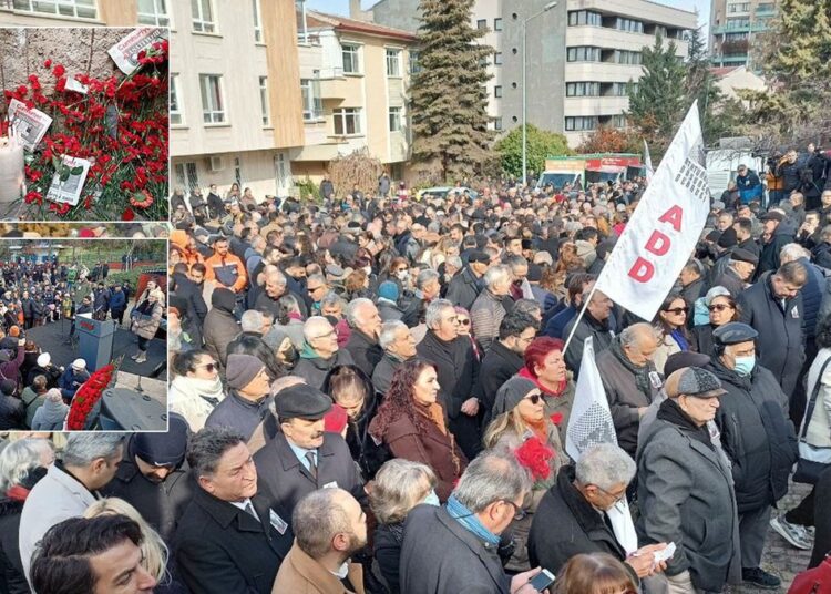 Gazeteci Uğur Mumcu, öldürülmesinin yıldönümünde evinin önünde anıldı
