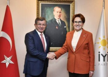 Davutoğlu, Akşener’i ziyaret etti