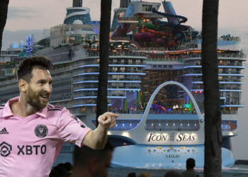 Messi’nin vaftiz ettiği gemi yola çıktı: Titanic’ten 5 kat büyük, Eyfel Kulesi’nden uzun