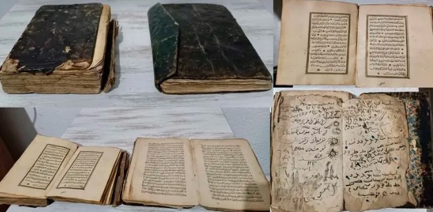 العثور على مصاحف تاريخية كانت على وشك أن تباع بملايين الليرات غرب تركيا 1 العثور على مصاحف تاريخية كانت على وشك أن تباع بملايين الليرات غرب تركيا
