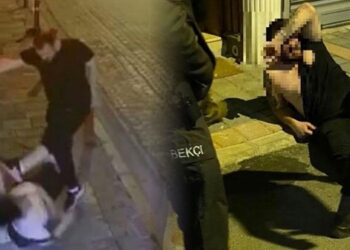 Eski sevgilisini darp eden erkeği dövüp karakola bıraktılar