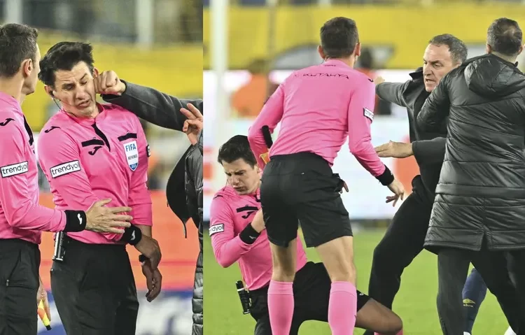 Ankaragücü Başkanı Koca'dan hakem Meler'e sahada yumruklu saldırı 1 Ankaragücü Başkanı Koca’dan hakem Meler’e sahada yumruklu saldırı