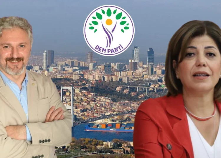 DEM Parti, İstanbul seçim beyannamesini açıkladı 1 DEM Parti’nin İstanbul eşbaşkan adayları Meral Danış Beştaş ve Murat Çepni oldu