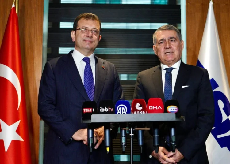 Ekrem İmamoğlu’ndan TÜSİAD Başkanı Orhan Turan’a ziyaret