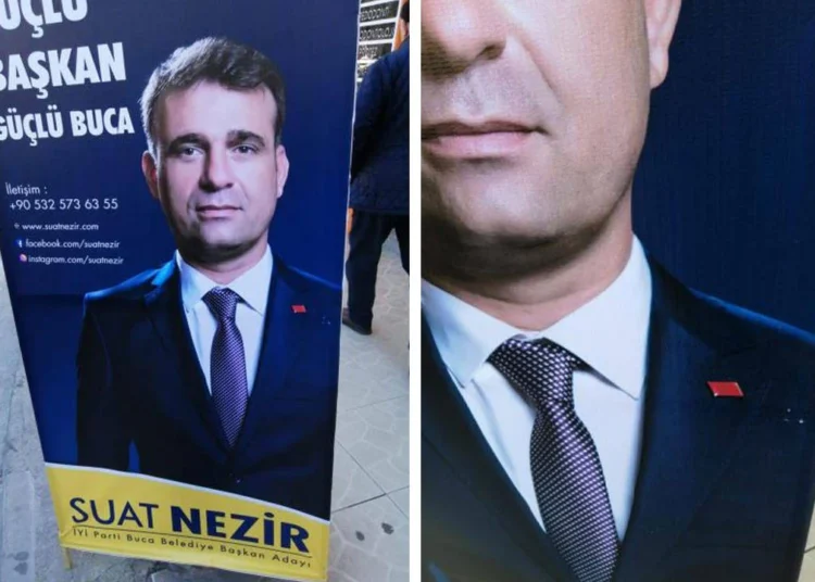 Buca’nın CHP rozetli İYİ Parti adayı kafa karıştırdı