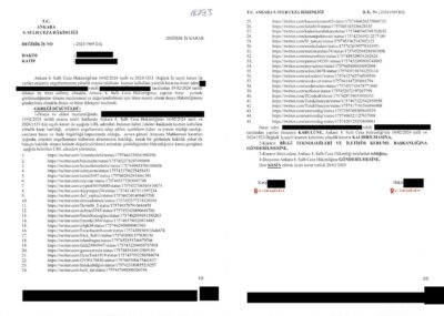 İktidar, X’ten İliç’le ilgili 45 paylaşımı kaldırmasını istedi 2 İktidar, X’ten İliç’le ilgili 45 paylaşımı kaldırmasını istedi