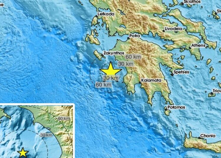 Yunanistan'da 6.0 büyüklüğünde deprem 1 Yunanistan’da 6.0 büyüklüğünde deprem
