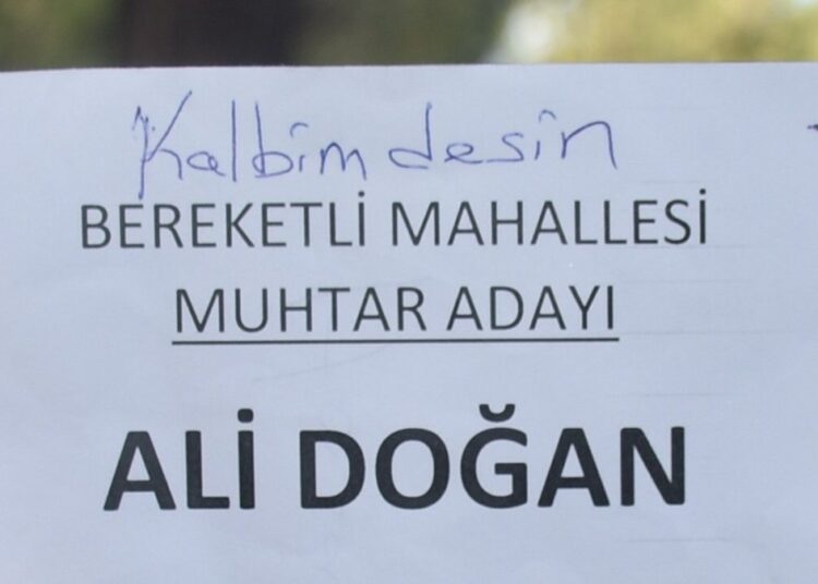 'Kalbimdesin' yazısı sayesinde muhtar oldu 1 ‘Kalbimdesin’ yazısı sayesinde muhtar oldu