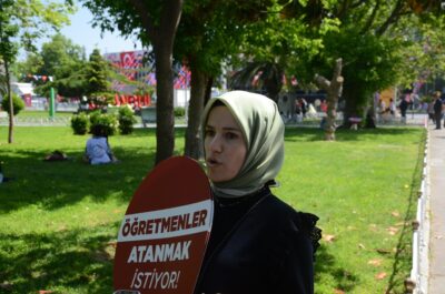 Atanamayan öğretmenler, Saraçhane’den haykırdı: Ailemizin yüzüne bakamıyoruz
