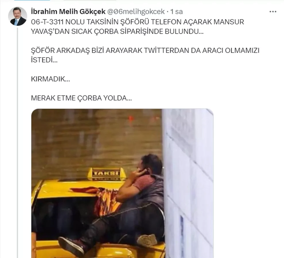 Melih Gökçek'in Mansur Yavaş'ı suçlayarak paylaştığı sel fotoğrafı kendi dönemine ait çıktı 2 Melih Gökçek'in Mansur Yavaş'ı suçlayarak paylaştığı sel fotoğrafı kendi dönemine ait çıktı