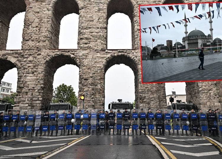 Vali Gül'den Taksim’e yönelik çağrılara 'provokatif girişim' nitelemesi 1 İşçiler bayramını Taksim’de kutlamasın diye polis bölgeyi ablukaya aldı