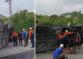 Bitlis’te yolcu otobüsü TIR’la çarpıştı: 2 ölü, 4’ü ağır 30 yaralı