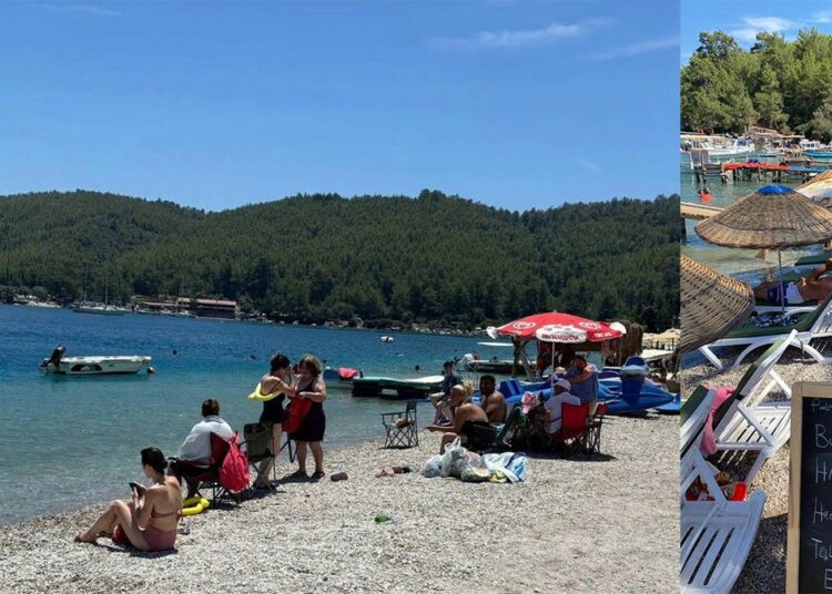 Akbük Plajı, işgale son verilerek ücretsiz hale getirildi 1 Akbük Plajı, işgale son verilerek ücretsiz hale getirildi