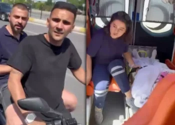 Magandalık! Ambulansın önünü kesip hasta var mı diye kontrol ettiler
