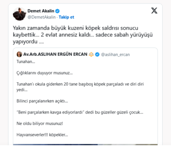 Demet Akalın'ın kuzenini köpekler parçalamış!