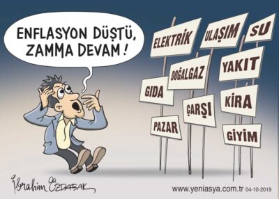 Ekonominin durumu karikatüristlerin gündeminde