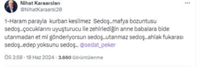 Sedat Peker'i hedef almıştı: Nihat Karaarslan silahlı saldırıya uğradı; durumu kritik 3 Sedat Peker'i hedef almıştı: Nihat Karaarslan silahlı saldırıya uğradı; durumu kritik