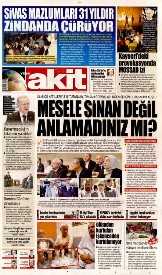 Halis Gül yazdı l Sinan Ateş davasına 3 gazeteden 3 ayrı bakış açısı 5 Halis Gül yazdı l Sinan Ateş davasına 3 gazeteden 3 ayrı bakış açısı