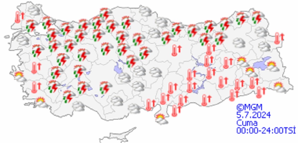 Yağmur geliyor, kavurucu sıcaklara ara