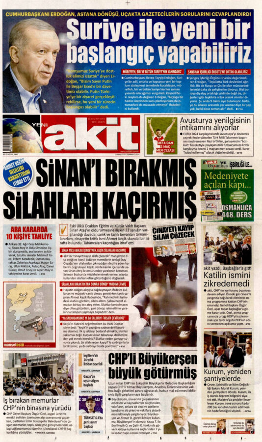 Halis Gül yazdı l Sinan Ateş davasına 3 gazeteden 3 ayrı bakış açısı 18 Halis Gül yazdı l Sinan Ateş davasına 3 gazeteden 3 ayrı bakış açısı