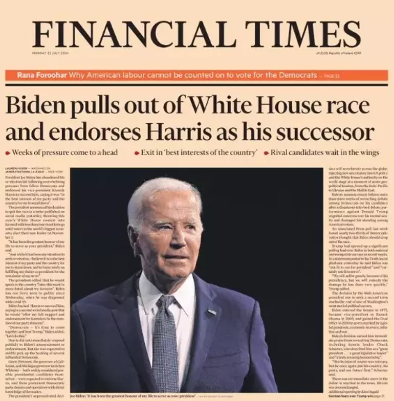 Dünya basını, Biden’ın bırakma kararını nasıl gördü?