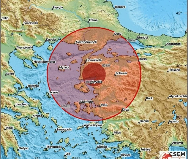 Çanakkale’de 4,7 büyüklüğünde deprem