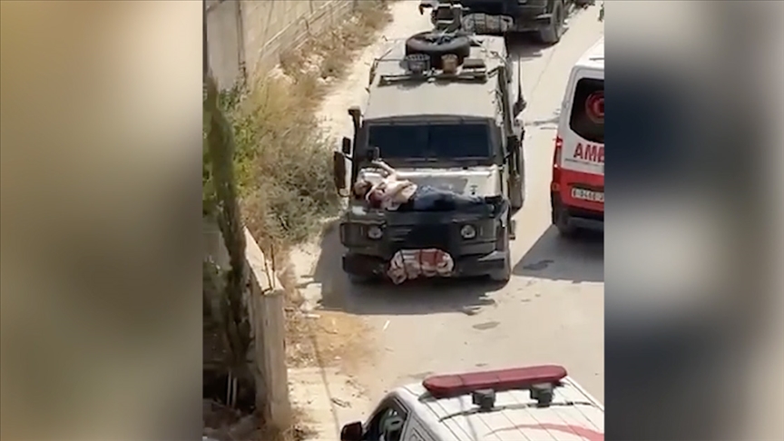 İsrail, Filistinli genci araca bağlayıp canlı kalkan yaptı 5 İsrail, Filistinli genci araca bağlayıp canlı kalkan yaptı