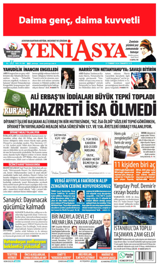 Halis Gül yazdı l Tepkiler artınca Ali Erbaş, ‘Hazreti İsa öldü’ sözünü düzeltti 7 Halis Gül yazdı l Tepkiler artınca Ali Erbaş, ‘Hazreti İsa öldü’ sözünü düzeltti