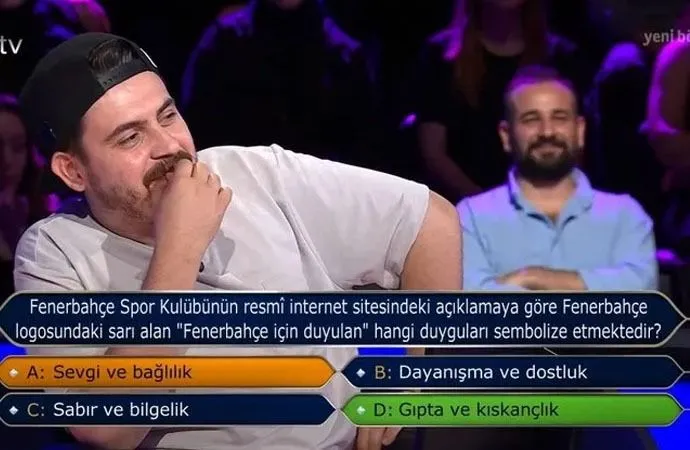 Kim Milyoner Olmak İster’de gündem olan 'Fenerbahçe' sorusu 2 Kim Milyoner Olmak İster’de gündem olan 'Fenerbahçe' sorusu