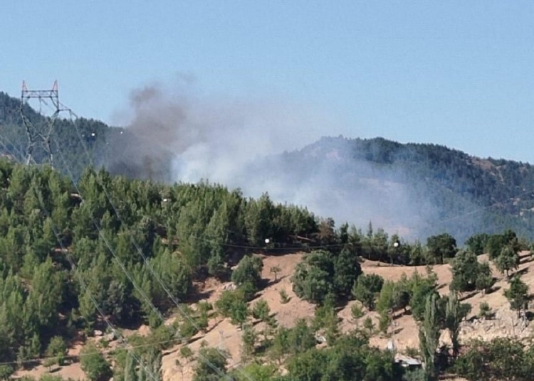 Adana’da yangına müdahale için barajdan su alan helikopter düştü