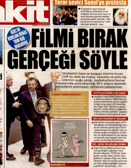 Akit’ten Özgür Özel manşeti: Filmi bırak gerçeği söyle!