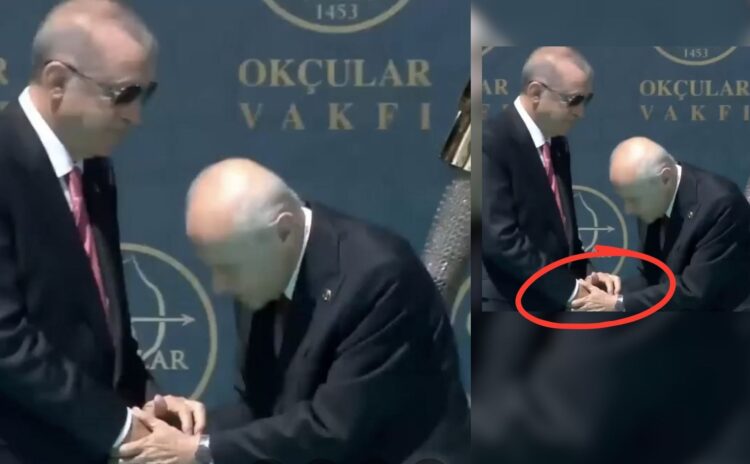 Bahçeli, kendisinden 6 yaş küçük Erdoğan'ın elini mi öpmek istedi? 1 Bahçeli, kendisinden 6 yaş küçük Erdoğan’ın elini mi öpmek istedi?