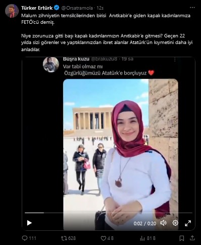 Anıtkabir’e giden başörtülüler, Akit’in ve Fuat Uğur’un hedefinde 5 Anıtkabir’e giden başörtülüler, Akit’in ve Fuat Uğur’un hedefinde