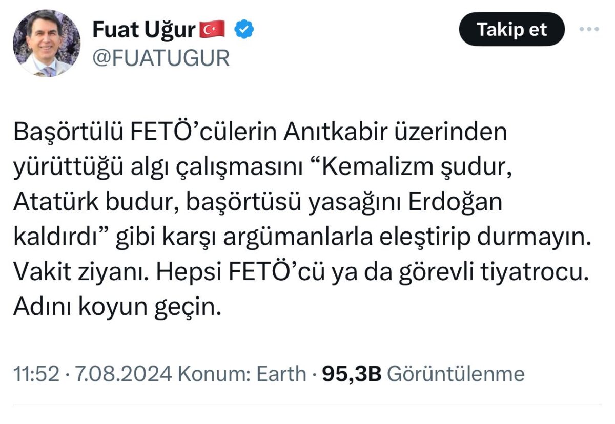 Anıtkabir’e giden başörtülüler, Akit’in ve Fuat Uğur’un hedefinde 4 Anıtkabir’e giden başörtülüler, Akit’in ve Fuat Uğur’un hedefinde