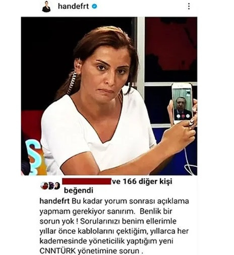 Erdoğan fotoğrafıyla CNN Türk'e sitem etti: Hande Fırat neden ekranda değildi? 2 Erdoğan fotoğrafıyla CNN Türk'e sitem etti: Hande Fırat neden ekranda değildi?