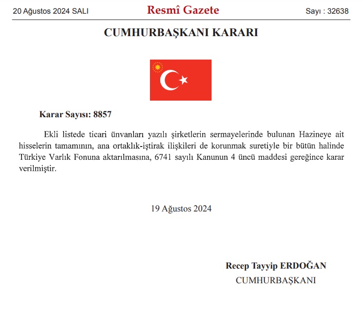 Koza İpek Grubu şirketlerinin bütün hisseleri Varlık Fonu’na aktarıldı