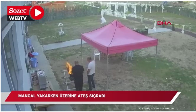 Mangal faciası: Önce alev aldı, sonra kriz geçirip can verdi